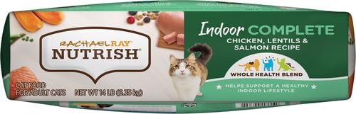 Nutrish Indoor Complete Premium Natural Dry Cat Food with Added Vitamins