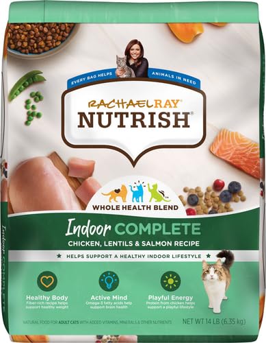 Nutrish Indoor Complete Premium Natural Dry Cat Food with Added Vitamins