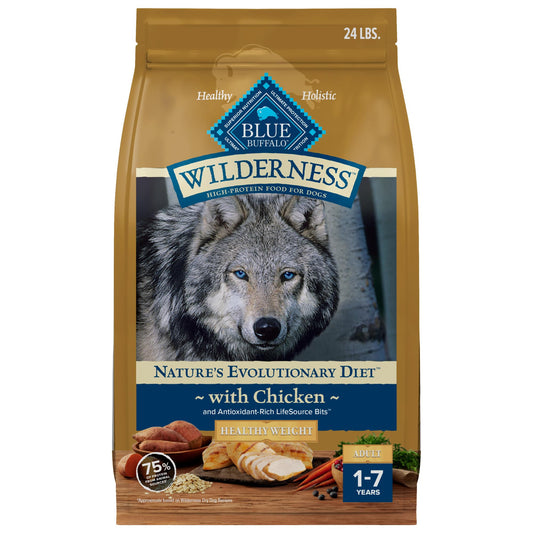 Weight Control Dry Dog Food With Real Chicken Plus Wholesome Grains  Made in the USA with Natural Ingredients Chicken