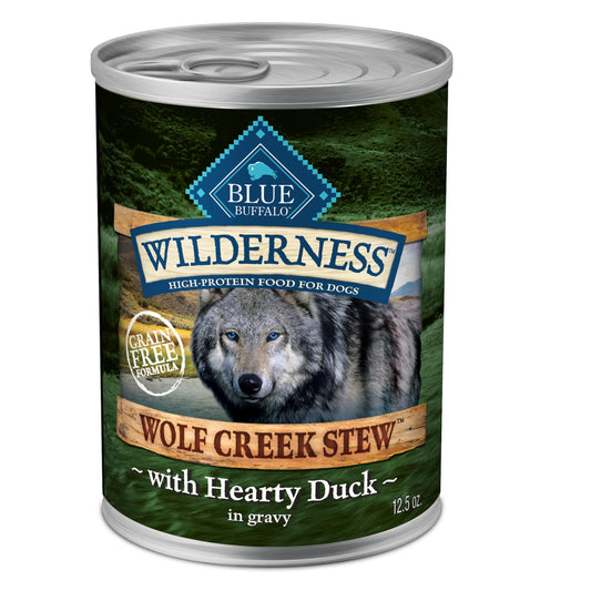 Wilderness Wolf Creek Stew High Protein Natural Wet Food for Dogs,12.5-oz cans, 12 Count